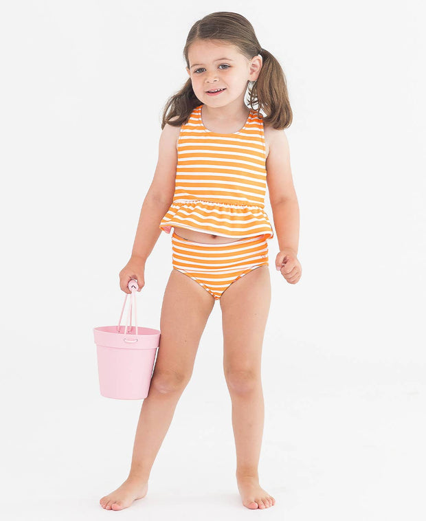 Orange You The Sweetest Reversible Peplum Tankini