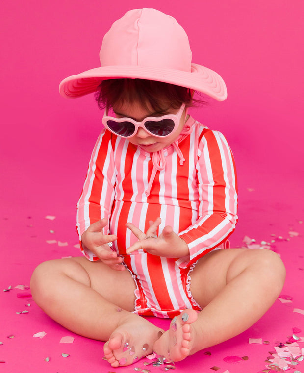 Pink RuffleButts x Roshambo Heart Sunglasses
