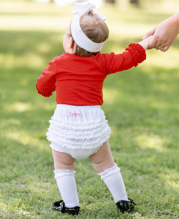 White Knit RuffleButt