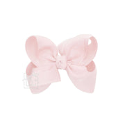 LAYERED ORGANZA/GROSGRAIN BOW ON CLIP