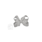 LAYERED ORGANZA/GROSGRAIN BOW ON CLIP