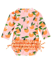 Orange You The Sweetest Long Sleeve One Piece Rash Guard