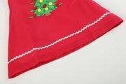 Red Pompom Christmas Tree Dress