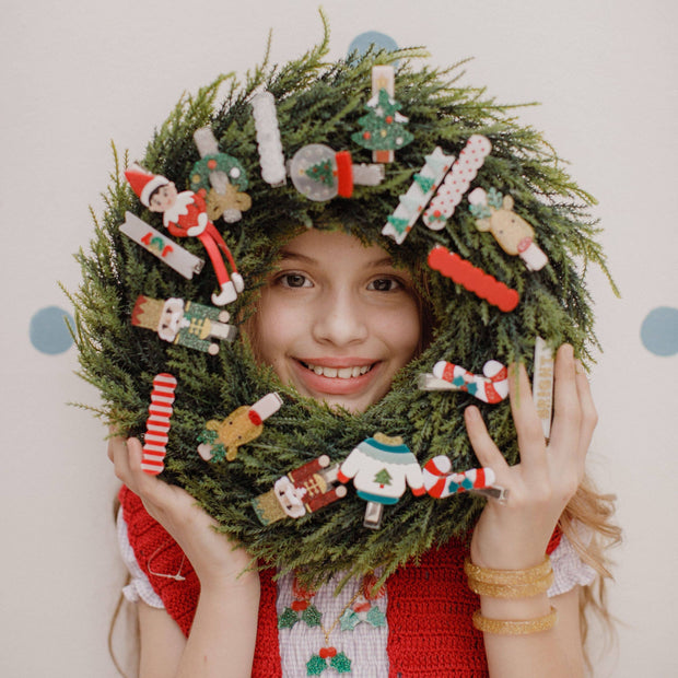 HOL-Christmas Elf & Christmas Tree Alligator Clips