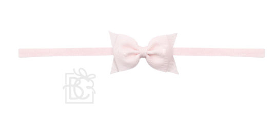 Soft Headband with Dainty Grosgrain Bow