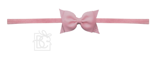 Soft Headband with Dainty Grosgrain Bow