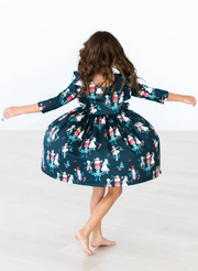 CHRISTMAS BALLET RUFFLE TWIRL DRESS