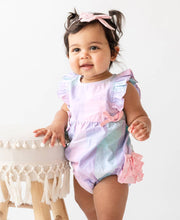 Cotton Candy Plaid Classic Ruffle Romper