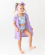 Lavender Terry Full-Zip Cover Up