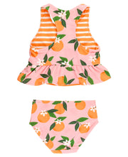 Orange You The Sweetest Reversible Peplum Tankini