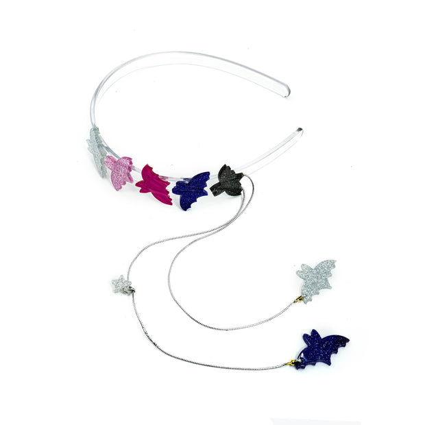 Multi Bats Glitter Headband