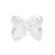 LAYERED ORGANZA/GROSGRAIN BOW ON CLIP