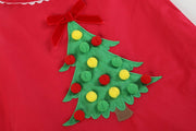 Red Pompom Christmas Tree Dress