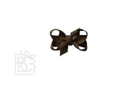 SIGNATURE GROSGRAIN BOW ON CLIP: 1.5" Infant - 3/8" Ribbon on Snap Clip