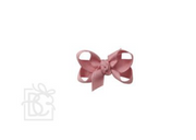 SIGNATURE GROSGRAIN BOW ON CLIP: 1.5" Infant - 3/8" Ribbon on Snap Clip