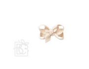 SIGNATURE GROSGRAIN BOW ON CLIP: 1.5" Infant - 3/8" Ribbon on Snap Clip