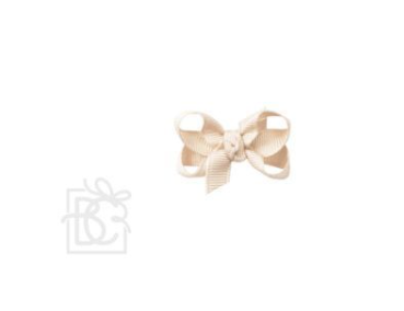 SIGNATURE GROSGRAIN BOW ON CLIP: 1.5" Infant - 3/8" Ribbon on Snap Clip