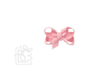 SIGNATURE GROSGRAIN BOW ON CLIP: 1.5" Infant - 3/8" Ribbon on Snap Clip