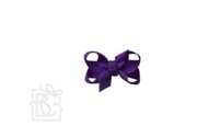 SIGNATURE GROSGRAIN BOW ON CLIP: 1.5" Infant - 3/8" Ribbon on Snap Clip