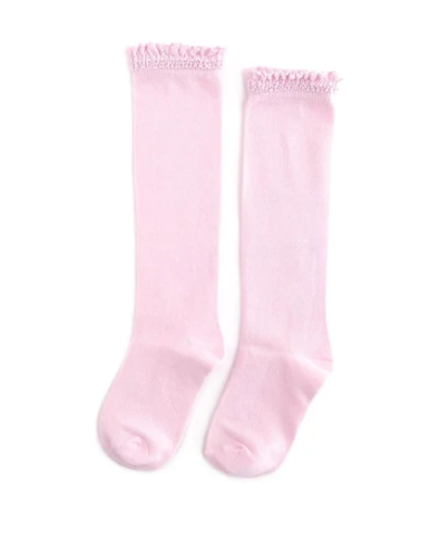 Cotton Candy Lace Knee High Socks