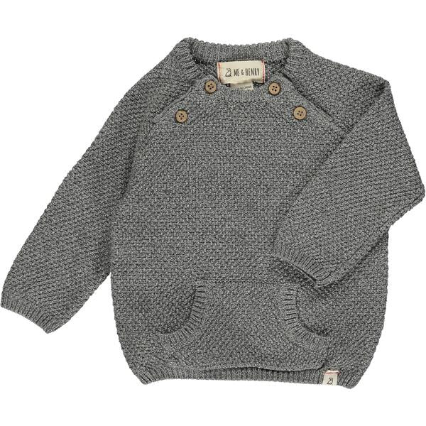 Heathered Brown Baby Sweater