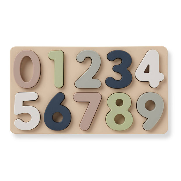 Large Soft Silicone Number Puzzle (11-pc) for Toddlers