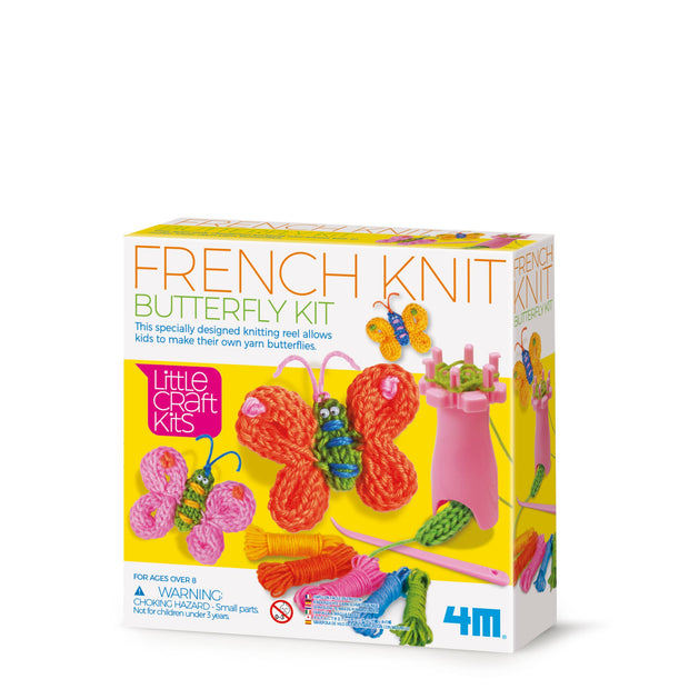 4M French Knit Butterfly Kit, DIY Yarn Butterflies