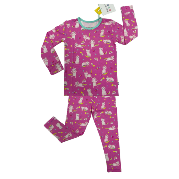 Unicorn Kitty Long Sleeve Jammies Set - Bamboo