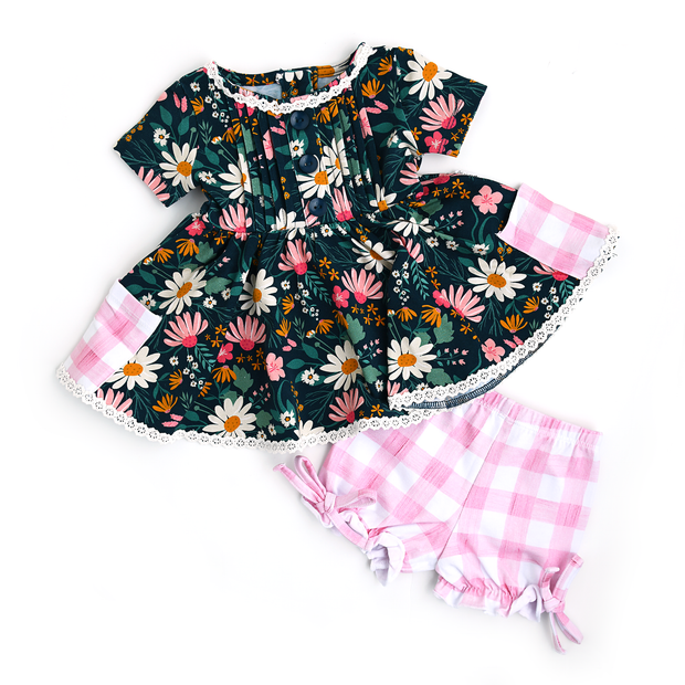 Charlotte Ruffle Bloomers Peplum Set