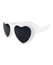 White RuffleButts x Roshambo Heart Sunglasses