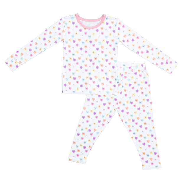 Candy Hearts Two Piece Bamboo Jammies