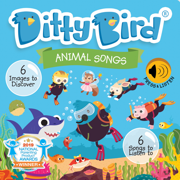 Ditty Bird Baby Sound Book: Animal songs incl. Baby Shark