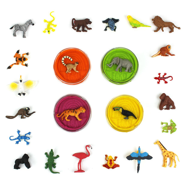 Hidden Wild Animal Surprise Half Pound Sensory Play Dough