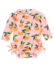 Orange You The Sweetest Long Sleeve One Piece Rash Guard