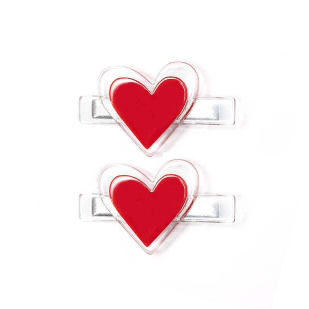 Red Heart Alligator Clips