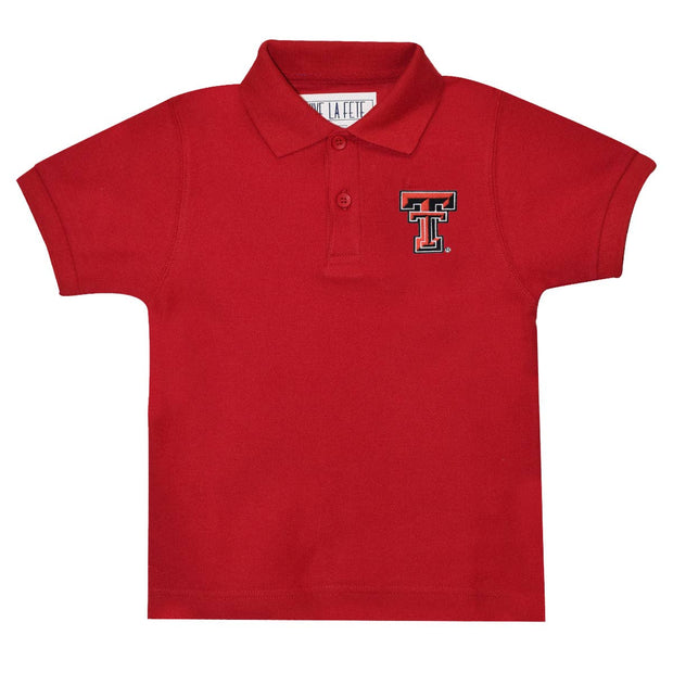 Texas Tech Red Raiders Embroidered Red Short Sleeve Polo Box