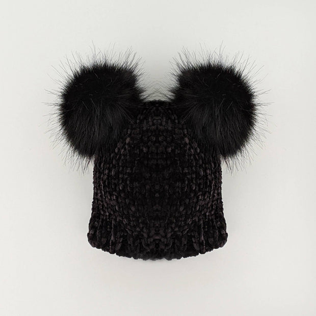 Midnight Chenille Beanie Hat