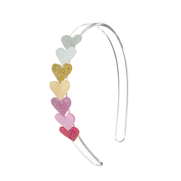 VAL-Centipede Heart Pearl Shades Headband