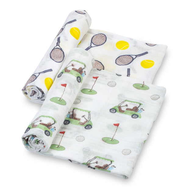 Golf & Tennis - Baby Swaddle Blanket Set
