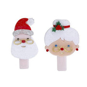 Santa Claus + Mrs. Claus Alligator Clips