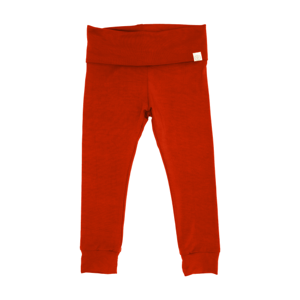 Organic Bamboo Baby and Kids Leggings - Red