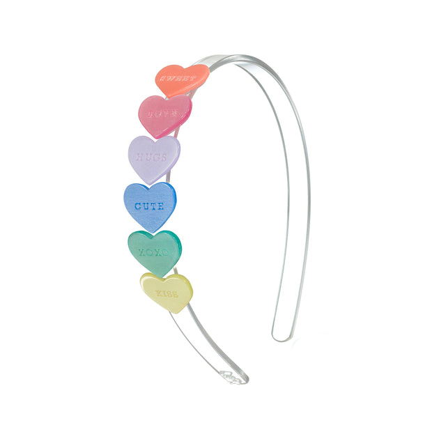 VAL24- Candy Hearts Pastel Pearlized Headband