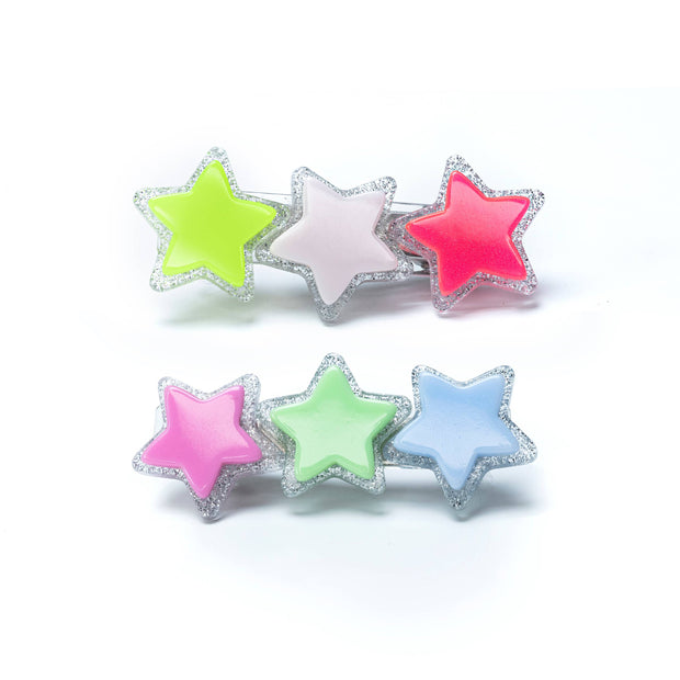 SUM23 - Stars Neon Alligator Clips