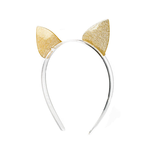 Cat Ears Glitter Gold