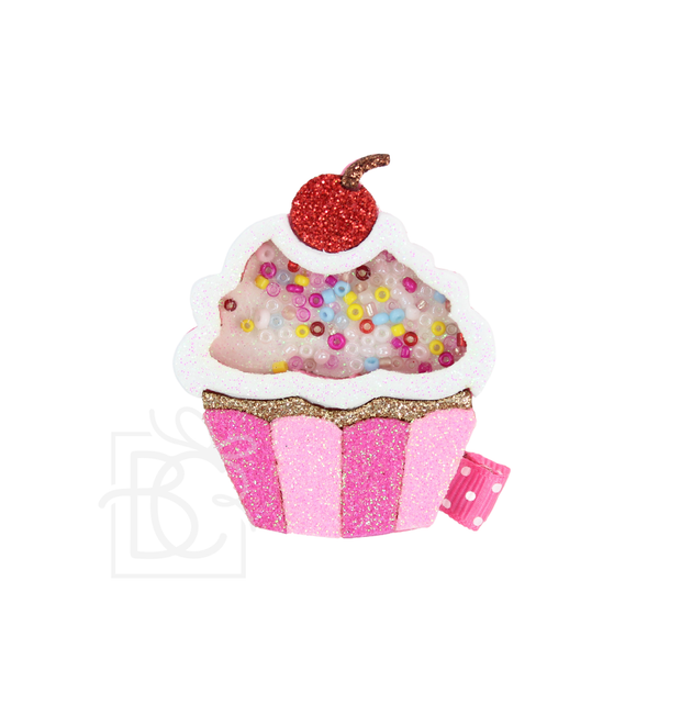 Cupcake Shaker Hair Clip