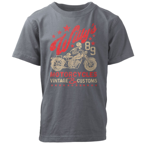 Willy's Motorcycle Skeleton Tshirt