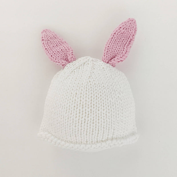 Newborn Pink Bunny Beanie Hat