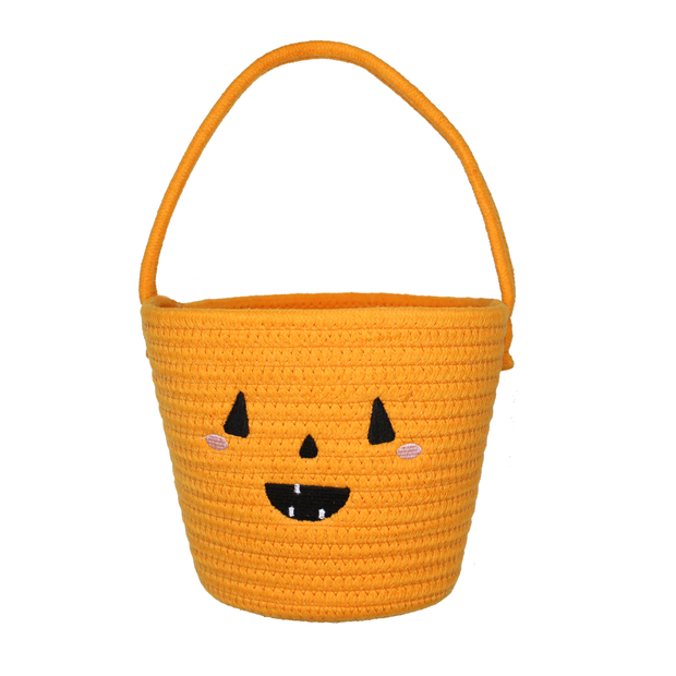 Lucy's Room Pumpkin Rope Halloween Basket