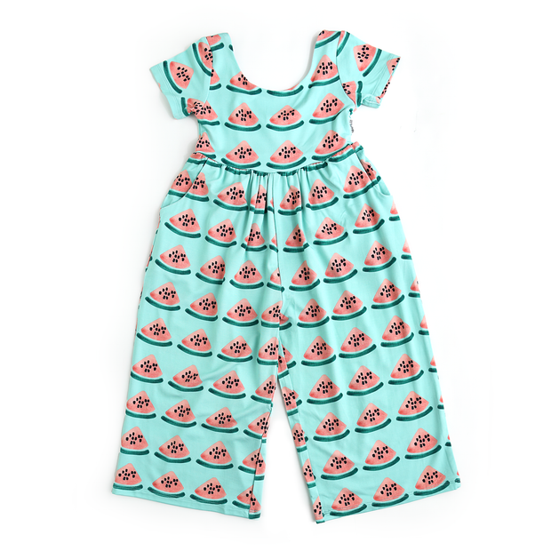 Girls Watermelon Bamboo Romper