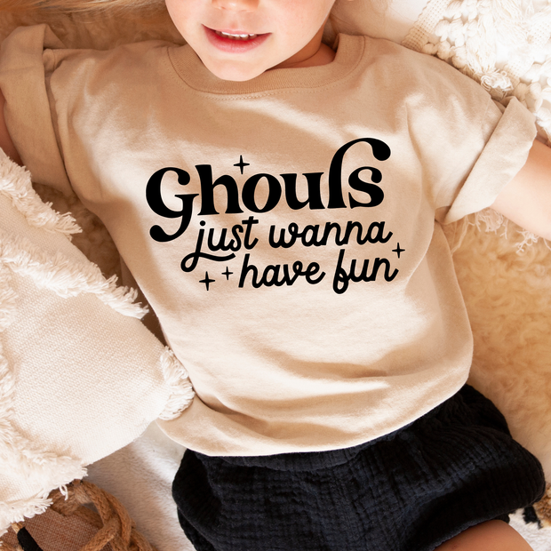 Ghouls Just Wanna have Fun Halloween Toddler and Youth Shirt